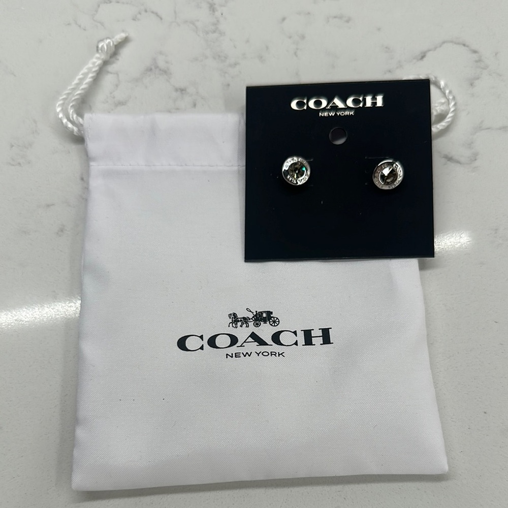 Coach Silver Stud Earrings